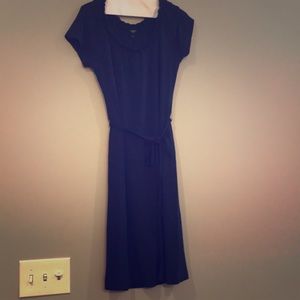 Navy jersey dress
